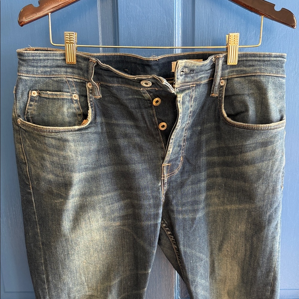 All saints cigarette Blue Jeans 34x30
